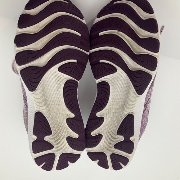 Asics Womens 8 Gel-Cumulus 24 Running Shoes Sneakers Light Purple FF Blast - Picture 3 of 14